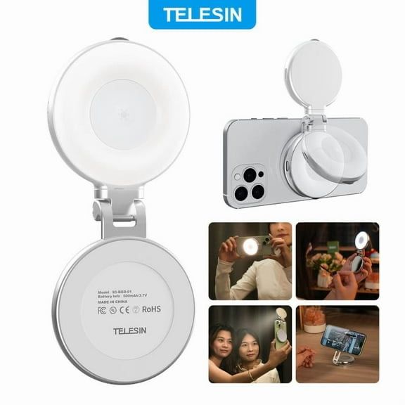 Clip-on Selfie Ring Light – Portable Phone & Laptop Lighting